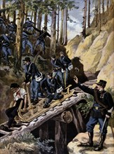 French army mountain manoeuvres in the Vosges region 1896