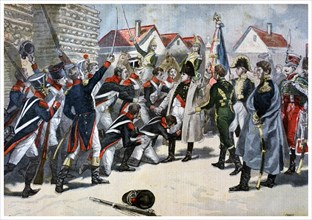 Napoleon Bonaparte and his army