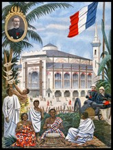 The Madagascar colonial Pavilion at the Exposition Universelle of 1900