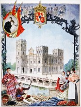 Illustration showing the Spanish Pavilion