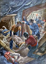 Workers killed by an explosion of dynamite