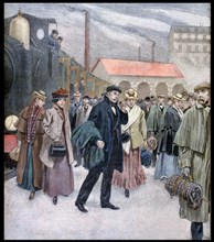 Illustration showing the English industry and transport display at the Exposition Universelle of 1900