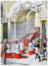 The death of Pope Leo XIII,