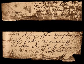 photograph of a 'Will' dated 1616, bearing Shakespeare's signature