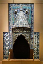 Ottoman, tilework Chimneypiece; from Turkey, probably Istanbul