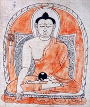 Consecration Drawing depicting the Gautama Buddha, also known as Siddhartha Gautama, Shakyamuni Buddha, on whose teachings Buddhism was founded
