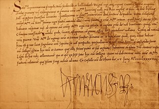 Letter sent to King Ferdinand II of Aragon