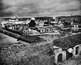 Photograph of the Jewish Quarter of the Old City of Jerusalem being manned by the Jewish Haganah