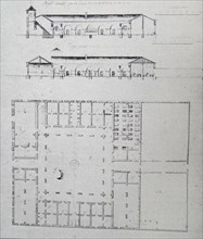 Architectural plans for the Comayagua Hospital in Honduras