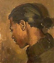 Painting titled 'To Tell Them Where It's Got To' by Lynette Yiadom-Boakye