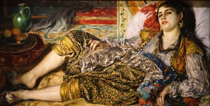 Painting titled 'Odalisque' by Pierre-Auguste Renoir