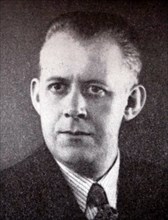 Photographic portrait of Johann Sæmundsson, an Icelandic author