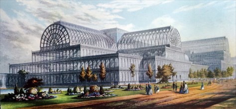 Engraving of the Crystal Palace by George Baxter