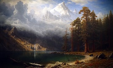 Painting titled 'Mount Corcoran' by Albert Bierstadt