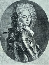 Engraved portrait of Charles XII of Sweden