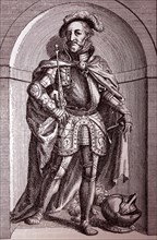 Engraved portrait of Francis I of France