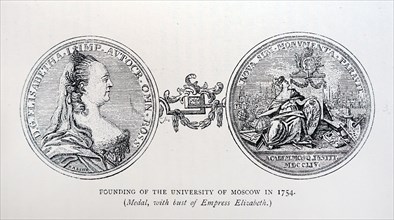 Medal depicting Elizabeth of Russia