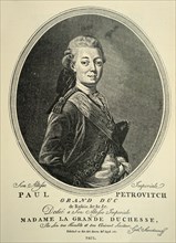 Engraved portrait of Paul I of Russia