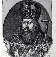 Engraved portrait of Patriarch Nikon of Moscow