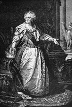 Engraved portrait depicting Catherine the Great