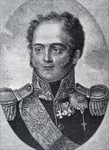 Engraved portrait of Alexander I of Russia
