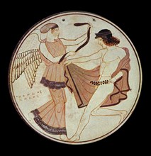 Terracotta bobbin depicting Nike and Victor