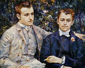 Painting titled 'Charles and George Durand-Ruel' by Pierre-Auguste Renoir