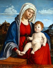 Painting titled 'The Virgin and Child' by Cima da Conegliano