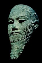 Bronze head of an Iranian man