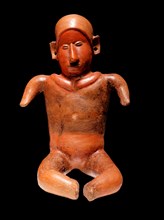 Ceramic seated figure from Mexico