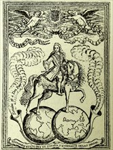 Engraving depicting King Ferdinand VI of Spain