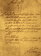 Letter signed by Giulio Alberoni