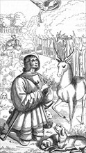 The conversion of Saint Hubertus or Hubert