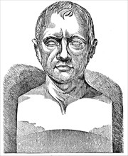 Illustration of a bust of Johann Spurzheim