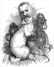 Cartoon in Punch magazine 1883, showing Frederick Adolphus 'Dolly' Williamson