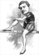 Cartoon of Montagu Williams
