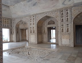 Agra Fort in the city of Agra, India