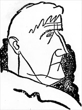 Illustrated portrait of Ralph Vaughan Williams