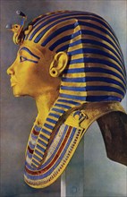 The Death Mask of Tutankhamun, an Egyptian pharaoh of the 18th Dynasty during the New Kingdom