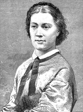 Engraved portrait of Alexandrine Tinné