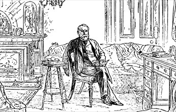 Engraved portrait of Edward Watkin
