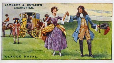 Lambert & Butler, Pirates & Highwaymen, cigarette card showing: Claude Du Vall