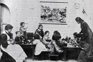 Jewish Kindergarten, in Jerusalem, Palestine 1907