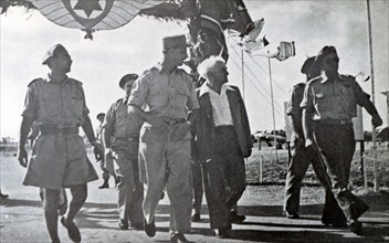 Israeli Prime Minister David Ben Gurion with Chief of Staff, General Yigal Yadin, 1950