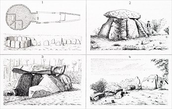The discovery of the ancient megalithic tombs known as the 'Corte de Guadiana' in Spain