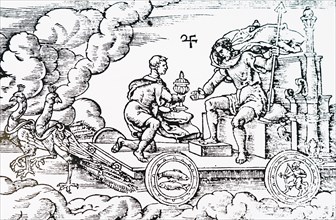 Medieval engraving titled 'Jupiter'