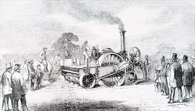 A steam ploughing demonstration at Uppingham