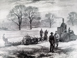 The trial use of the steam plough 'The Enterprise' designed by Lord Dunmore