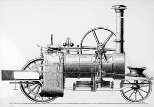 The steam ploughing engine by John Fowler