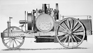 The ploughing and traction engine by J & F